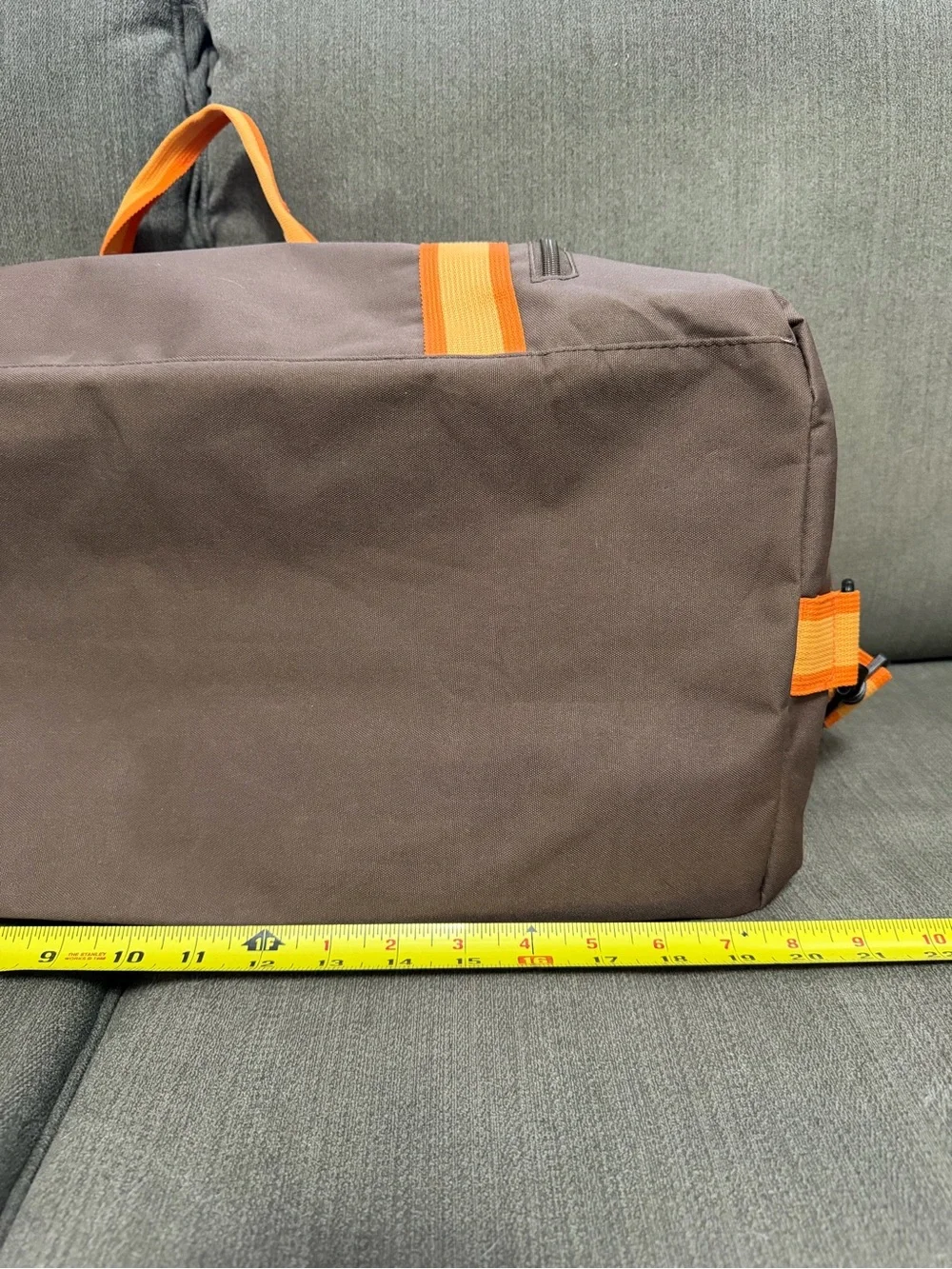 Tommy Bahama 20” Duffel Bag Brown Orange Weekender Travel Shoulder Strap